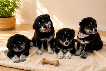 Beautiful Alaskan Malamute × Golden Retriever Puppies