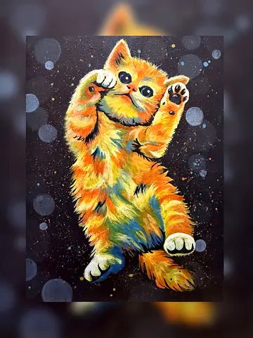 Hand painted canvas painting