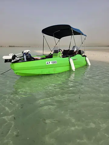14 feet seastorm boat 50hp honda with pontoon