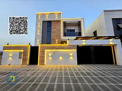 For sale, 5BR villa in Al Bahia, Ajman, super deluxe finishing, freehold , bank financing