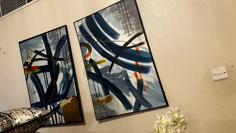 Abstract canvas handmade Painting