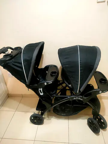 Double Tandem Stroller - Side-by-Side / Tandem, good condition