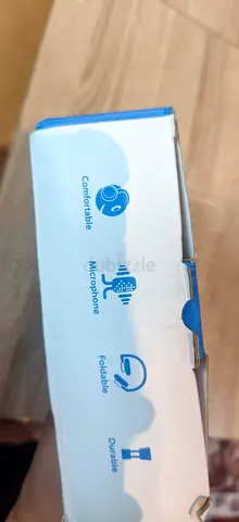 Lightweight Foldable Headphones with Built-in Microphone - New in Box