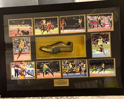 Usain Bolt Signed Track Shoe with Certificates of Authenticity