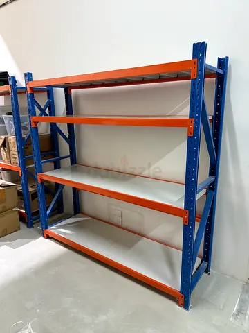 Metal racking shelves