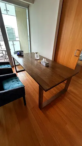 Solid Wood Dining Table - Large Rectangular Table
