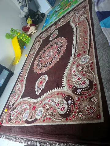 Brown patterned area rug in good used condition - 2.5 x 3.5m (approx.)