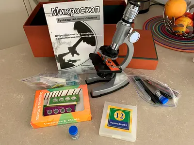 Brand new microscope (*60) with instructions in Russian