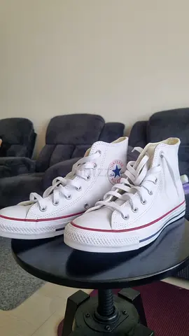 White Converse Chuck Taylor All Star Leather Shoe - Size 37,5 (UK 5)