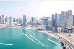 High Floor | Stunning Al Mamzar Lake View | 2BR Apartment | La Plage 2, Sharjah