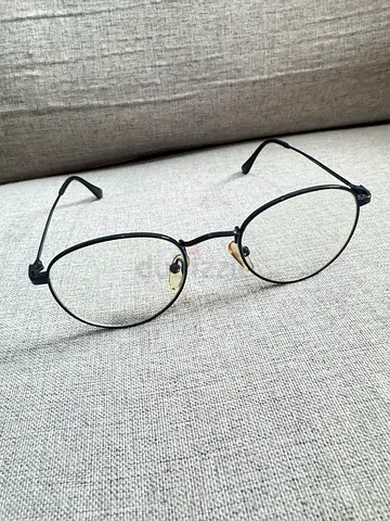 Rayban Round thin metal frame prescription glasses - black