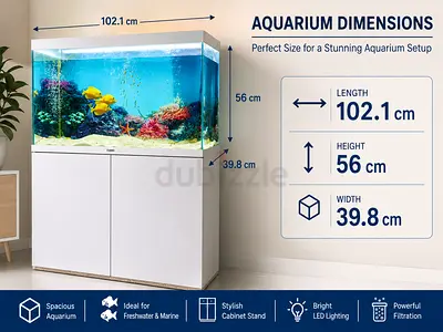Fish Tank_Ciano Emotions Nature Pro 100 Glass Aquarium 201L With LED, Pump, Filter, Heater