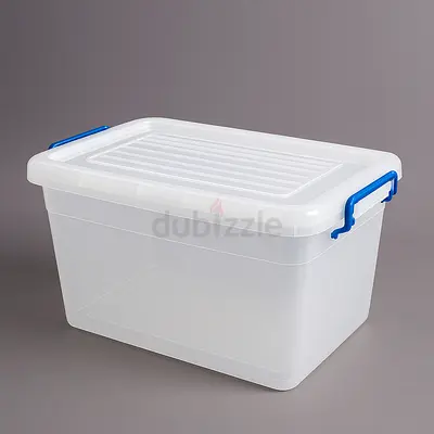 Clear Plastic Storage Box with Snap Lid (Medium)