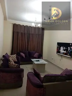 Two bedrooms, a living room, two bathrooms, and a balcony, fully furnished with internet, for monthl