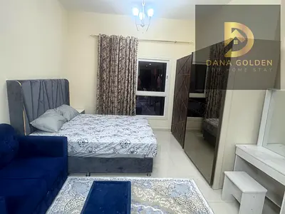 Furnished studio apartment with internet for monthly rent in Dubai / Warsan 4