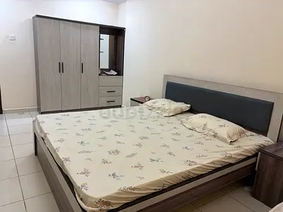 Double bed , Almirah, Chest, Side table, Matress