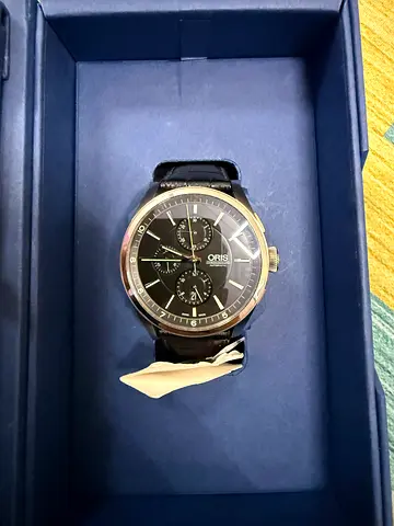 ORIS chronograph automatic black dial 42mm new