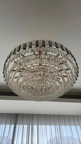 Large Crystal Chandelier Ceiling Light - Elegant Round Design