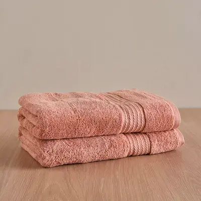 Zoey 2-Piece 500 GSM Cotton Bath Towel Set - 70x140cm