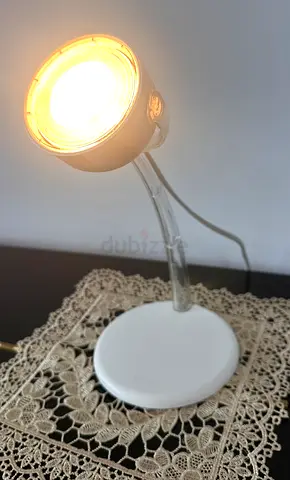 PHILIPS white desk lamp with adjustable neck - good working condition