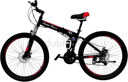 Foldable 28 Mountain Bike - Black/Red, brand new