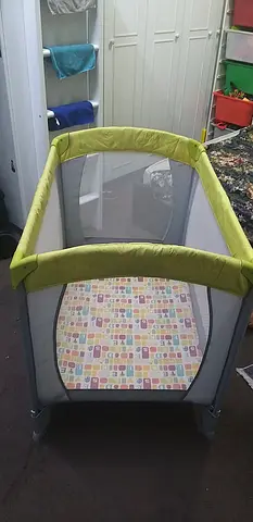 Portable Baby Playpen / Playard - Light Green, Good Condition