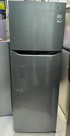 LG Double Door Refrigerator - Top Freezer, Silver, Good Working Condition