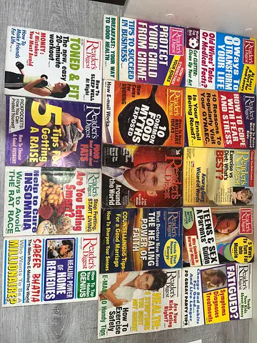 Bundle of Readers Digest Magazines from 2000-2002 (Assorted Issues, Good Condition) DM for more