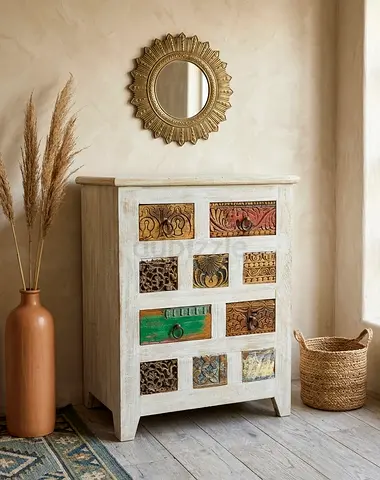 Marina Hand-Carved Multi-Drawer Accent Chest