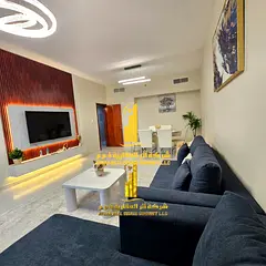 Luxury two-bedroom apartment with a living room in Ajman - Al Rashidiya 1 - Falcon Towers - furnishe
