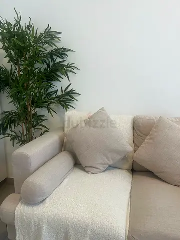 Light beige 2-seater sofa with removable cushions | Home Box | Excellent Condition | URGENT SALE