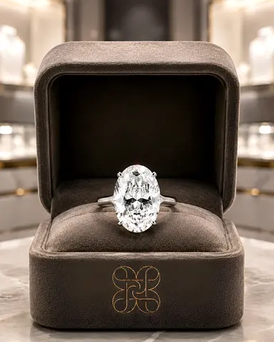 Magnificent 10.5ct Diamond Ring | 18K White Gold | IGI Certified