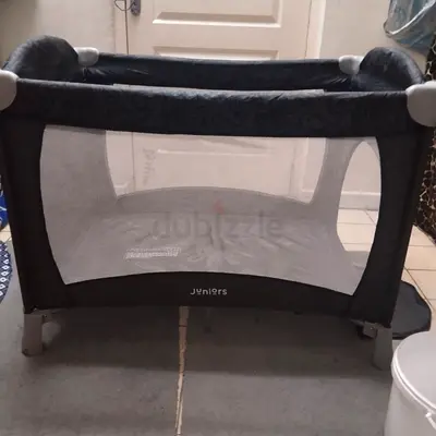 Juniors Portable Playpen / Travel Cot - Good Used Condition