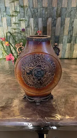 Antique Vintage Decorative carved wooden vase/urn
