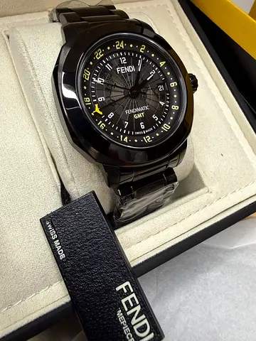 Fendi Selleria Automatic GMT Mens Watch brand new