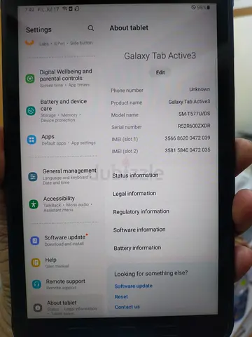 Galaxy Tab active 3 For sale