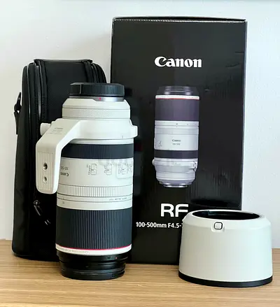 Canon RF 100-500mm f/4.5-7.1 L IS USM White Telephoto Lens