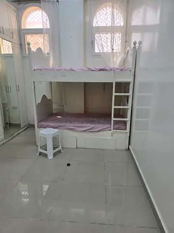 Bunk bed with mattress