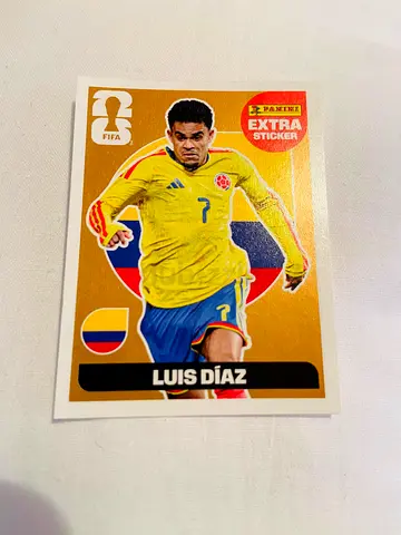 Luis Díaz gold world cup 2026 panini extra sticker