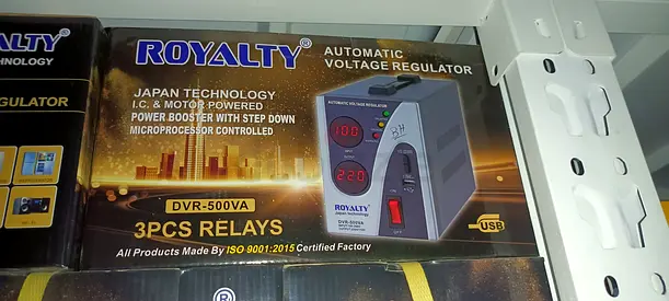 Royalty Automatic Voltage Regulator DVR-500VA (3pcs Relays) - Used