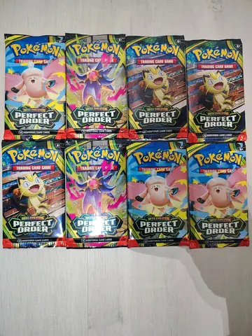 8x Factory Sealed Booster Packs Pokémon TCG: Perfect Order