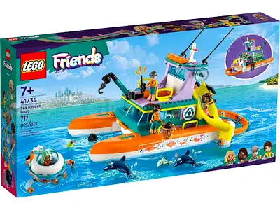 LEGO Friends 41734 Sea Rescue Boat – 717 pcs, complete set