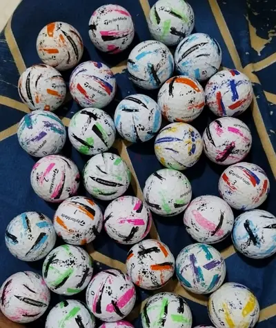 Use TaylorMade Golf Balls.  Mixed Models. Good Condition . Colored Alignment Marks