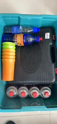 New Cooker/grill 4 bottles of unused butane, 2 bottles campfire gel and other utensils