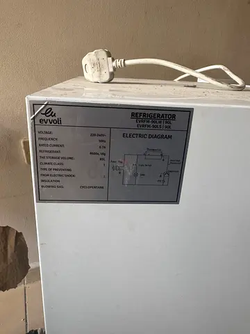 Evvoli Single Door Mini Refrigerator