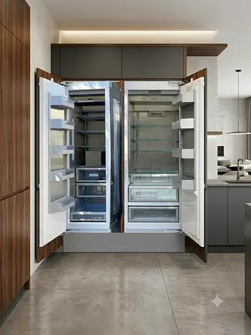 Gaggenau latest model series 400 separate fridge and freezer set built-in fridge 75cm and freezer 60