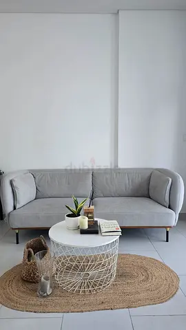 Modern Light Grey 3-Seater Sofa – good Condition