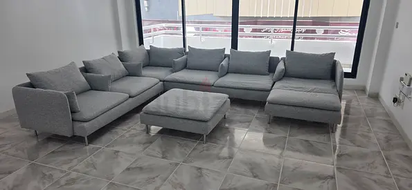 Ikea soderhamn u shape sofa no footstool