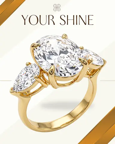 Radiant 8ct  1.07ct Diamond Ring | 18K Yellow Gold | IGI Certified