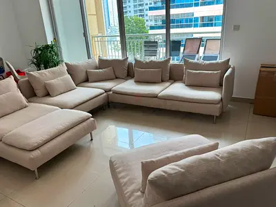 Ikea soderhamn ushape beige couch